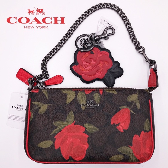 rose coach purse